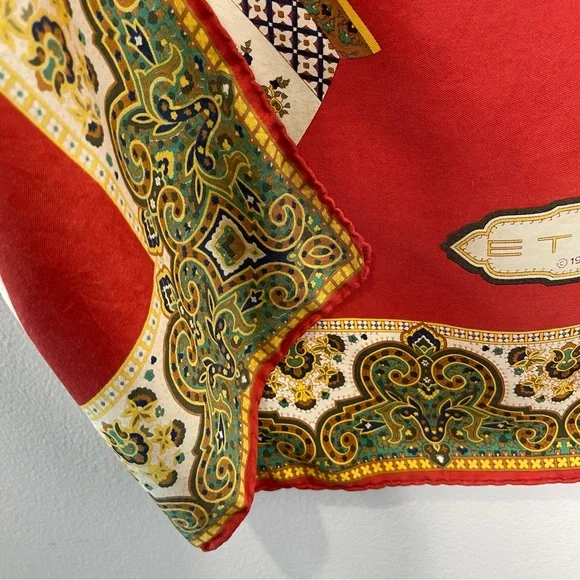 ETRO Square Scarf in a Paisley Pattern 32” square